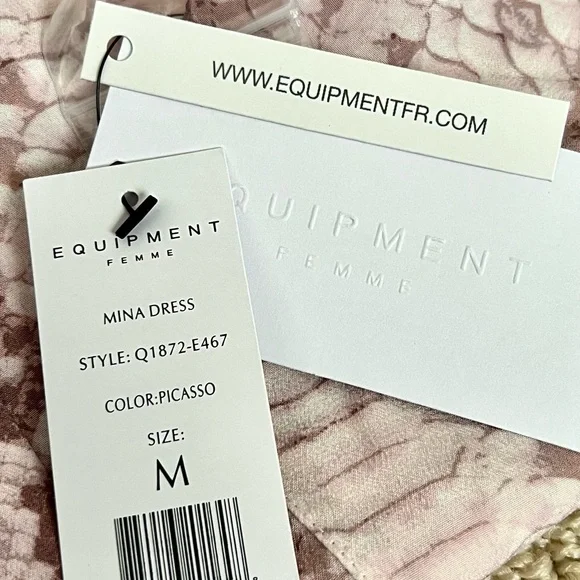 Equipment Femme Mina Silk Sleeveless Dress NWT - Picture 6 of 11